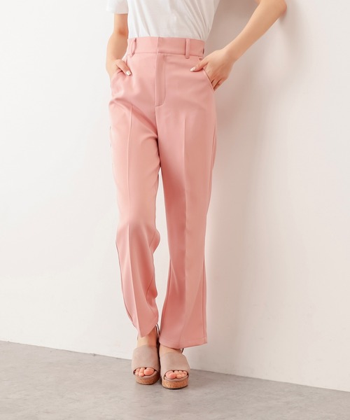 OLIVE des OLIVE（オリーブデオリーブ）の「［S/Mサイズ］【WEB限定カラー有】今のキブン的にスラックスパンツ（スラックス・レディース・イエロー/アイボリー/ラベンダー/ブラック系その他/グレー系その他/ライトブラウン/ライトグレー/パープル/ブラウン/ミント/ピンク・SMALL/MEDIUM）」の17枚目の写真