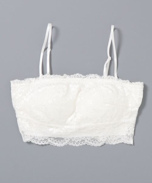 one way（ワンウェイ）の「【oneway】レースベアトップ（Tシャツ/カットソー・レディース・ホワイト/ブラック・FREE）」の2枚目の写真