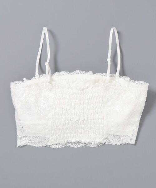 one way（ワンウェイ）の「【oneway】レースベアトップ（Tシャツ/カットソー・レディース・ホワイト/ブラック・FREE）」の3枚目の写真