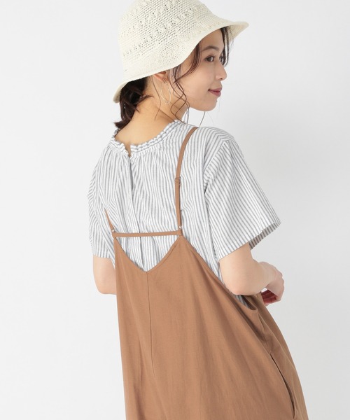 studio CLIP（スタディオクリップ）の「【キナリノ掲載商品】シングルガーゼアソートフリル襟ブラウス[プラスサイズあり]（シャツ/ブラウス・レディース・グリーン/オフホワイト/アイボリー/ブラック/ブルー/ホワイト/インディゴブルー/ライトブルー/その他9・XXX-LARGE/XX-LARGE/X-LARGE/LARGE/MEDIUM）」の8枚目の写真