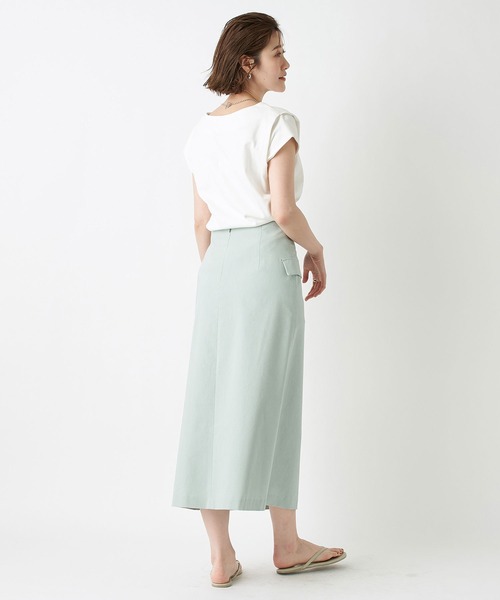 RIVE DROITE（リヴドロワ）の「Vネックタックフレンチカットソー（Tシャツ/カットソー・レディース・チャコールグレー/ホワイト系その他/ミント/ベージュ/ブラック/オフホワイト/サックスブルー・FREE）」の22枚目の写真