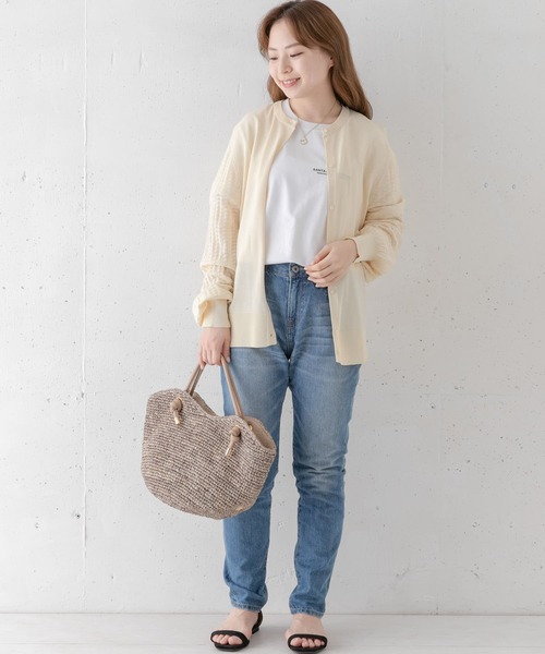 URBAN RESEARCH Sonny Label(アーバンリサーチサニーレーベル)の「柄編みニットカーディガン(カーディガン/ボレロ・レディース・アイボリー/ミント/ネイビー・FREE)」の4枚目の写真