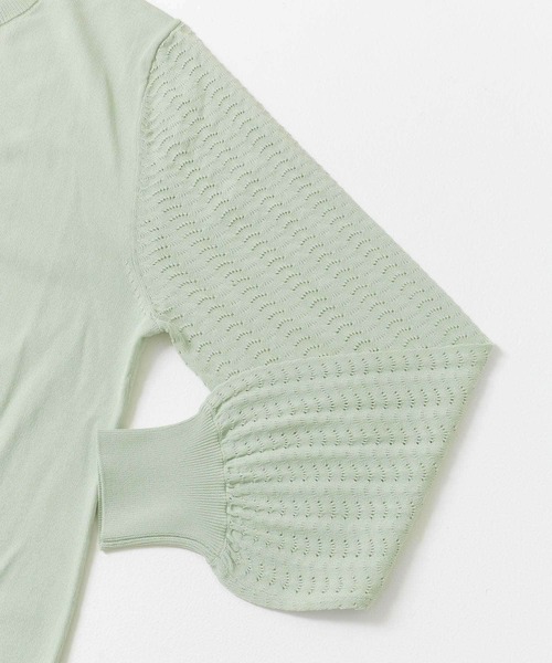 URBAN RESEARCH Sonny Label(アーバンリサーチサニーレーベル)の「柄編みニットカーディガン(カーディガン/ボレロ・レディース・アイボリー/ミント/ネイビー・FREE)」の17枚目の写真