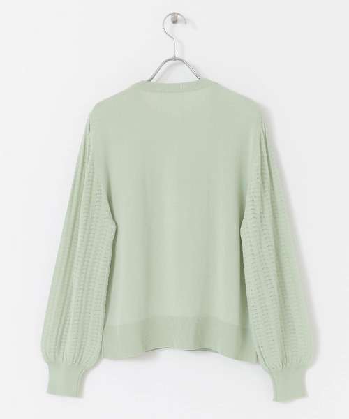 URBAN RESEARCH Sonny Label(アーバンリサーチサニーレーベル)の「柄編みニットカーディガン(カーディガン/ボレロ・レディース・アイボリー/ミント/ネイビー・FREE)」の19枚目の写真