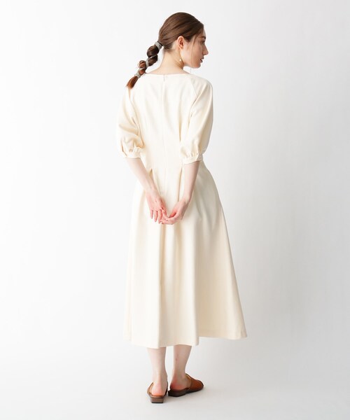 OPAQUE.CLIP（オペークドットクリップ）の「◆リネンライクドルマンワンピース（ワンピース・レディース・オフホワイト/グレー/ベビーピンク・36/38）」の9枚目の写真