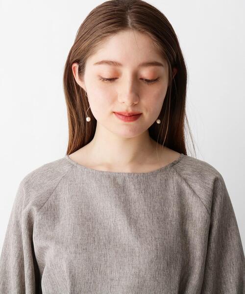 OPAQUE.CLIP（オペークドットクリップ）の「◆リネンライクドルマンワンピース（ワンピース・レディース・オフホワイト/グレー/ベビーピンク・36/38）」の13枚目の写真