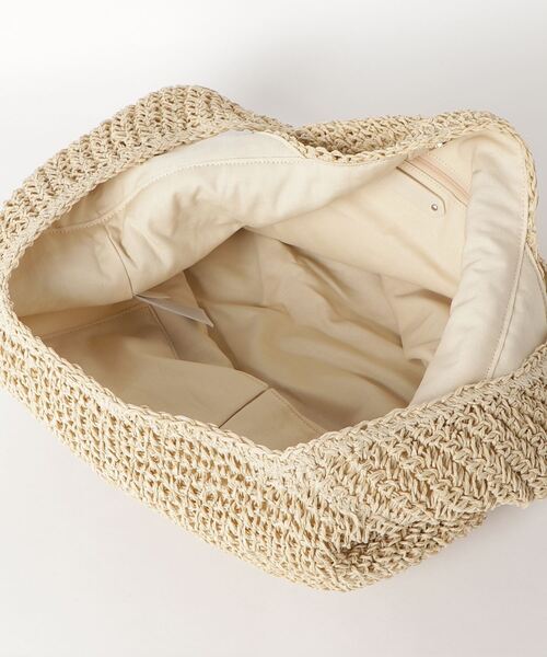 Banana Republic（バナナリパブリック）の「ストロー ホーボーバッグ（かごバッグ・レディース・ナチュラル/ブラウン・ONE SIZE）」の9枚目の写真