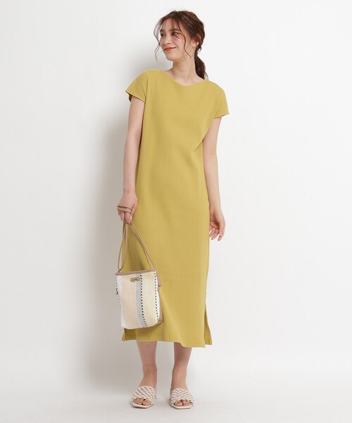 grove（グローブ）の「◇オーガニックコットンワッフルワンピ