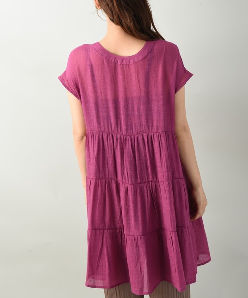 INTERPLANET(インタープラネット)の「RTスラブパール釦ティアードブラウス(シャツ/ブラウス・レディース・イエロー/ピンク/ブラック・FREE)」の20枚目の写真