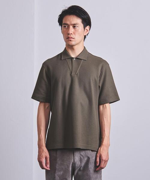 SOVEREIGN（ソブリン）の「＜SOVEREIGN（ソブリン）＞ スビン カノコ ポロ（ポロシャツ・メンズ・ホワイト/ネイビー/オリーブ/ダークグレー・MEDIUM/SMALL/LARGE）」の6枚目の写真