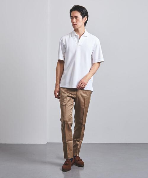 SOVEREIGN（ソブリン）の「＜SOVEREIGN（ソブリン）＞ スビン カノコ ポロ（ポロシャツ・メンズ・ホワイト/ネイビー/オリーブ/ダークグレー・MEDIUM/SMALL/LARGE）」の8枚目の写真