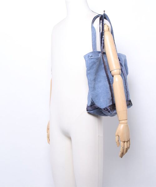 vanessabruno(ヴァネッサブリューノ)の「CABAS MOYEN ZIP(トートバッグ・レディース・イエロー/ピンク/ブルー・FREE)」の9枚目の写真