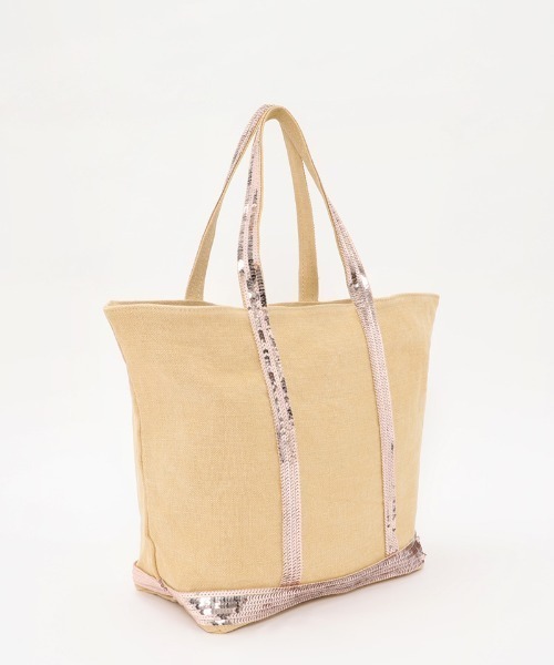 vanessabruno(ヴァネッサブリューノ)の「CABAS MOYEN ZIP(トートバッグ・レディース・イエロー/ピンク/ブルー・FREE)」の5枚目の写真