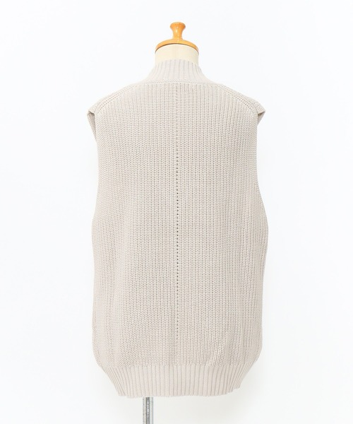 AS KNOW AS de base（アズノゥアズドゥバズ）の「ゆったり深Ｖベスト（ベスト・レディース・グレー/オフホワイト/ブルー/グリーン・FREE）」の20枚目の写真