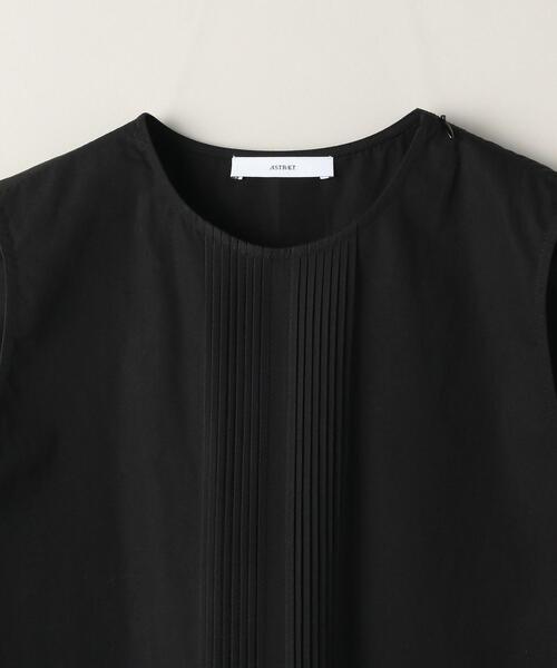 ASTRAET（アストラット）の「＜ASTRAET（アストラット）＞コットン ピンタック ノースリーブブラウス（シャツ/ブラウス・レディース・ホワイト/ブラック・FREE）」の8枚目の写真