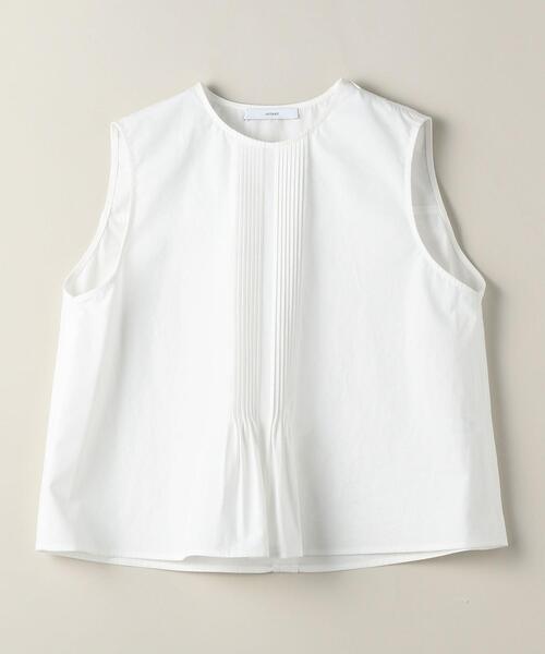 ASTRAET（アストラット）の「＜ASTRAET（アストラット）＞コットン ピンタック ノースリーブブラウス（シャツ/ブラウス・レディース・ホワイト/ブラック・FREE）」の13枚目の写真