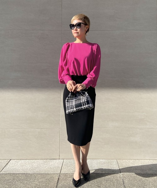 JENNE(ジェンヌ)の「袖パールドレスプルオーバー(Tシャツ/カットソー・レディース・ネイビー/ピンク・SMALL/MEDIUM/LARGE)」の15枚目の写真