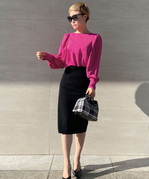 JENNE(ジェンヌ)の「袖パールドレスプルオーバー(Tシャツ/カットソー・レディース・ネイビー/ピンク・SMALL/MEDIUM/LARGE)」の13枚目の写真