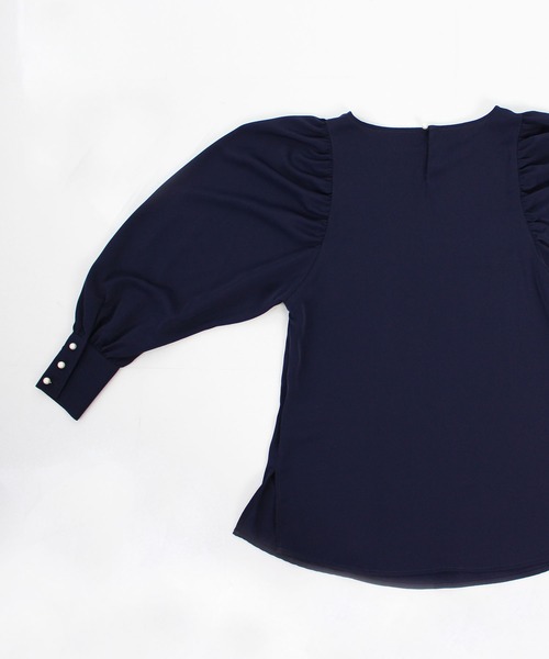 JENNE(ジェンヌ)の「袖パールドレスプルオーバー(Tシャツ/カットソー・レディース・ネイビー/ピンク・SMALL/MEDIUM/LARGE)」の14枚目の写真