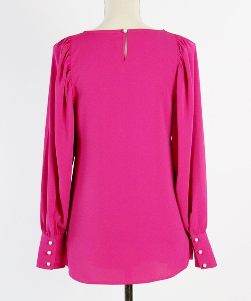 JENNE(ジェンヌ)の「袖パールドレスプルオーバー(Tシャツ/カットソー・レディース・ネイビー/ピンク・SMALL/MEDIUM/LARGE)」の11枚目の写真