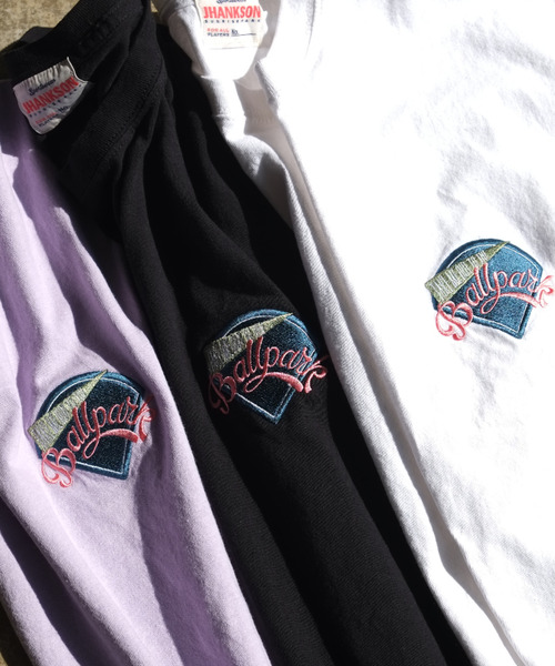 SiNCERE(シンシア)の「〈JHANKSON/ジャンクソン〉BASEBALL PARK TEE/ベースボールパークTシャツ(Tシャツ/カットソー・メンズ・ホワイト/ブラック/ラベンダー・M/L)」の4枚目の写真