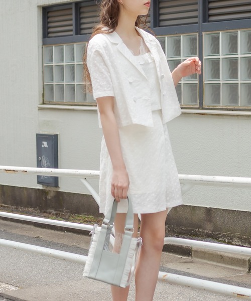 OLIVE des OLIVE（オリーブデオリーブ）の「PVCフリルバック（ショルダーバッグ・レディース・オフホワイト/サックスブルー/ピンク・FREE）」の20枚目の写真