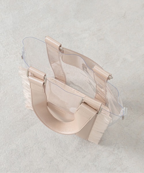 OLIVE des OLIVE（オリーブデオリーブ）の「PVCフリルバック（ショルダーバッグ・レディース・オフホワイト/サックスブルー/ピンク・FREE）」の8枚目の写真