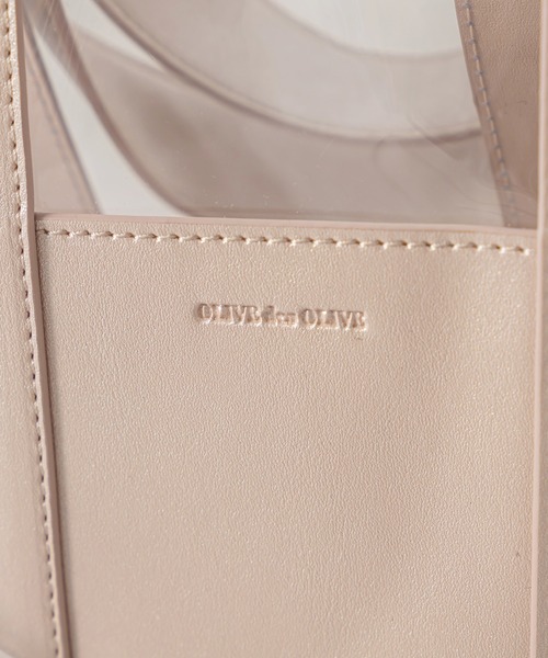 OLIVE des OLIVE（オリーブデオリーブ）の「PVCフリルバック（ショルダーバッグ・レディース・オフホワイト/サックスブルー/ピンク・FREE）」の9枚目の写真