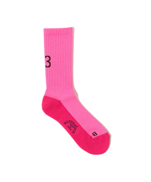 BEAMS BOY(ビームスボーイ)の「ROSTER SOX × BEAMS BOY / ネオン 13 ソックス(ソックス/靴下・レディース・ピンク/イエロー・ONE SIZE)」の1枚目の写真