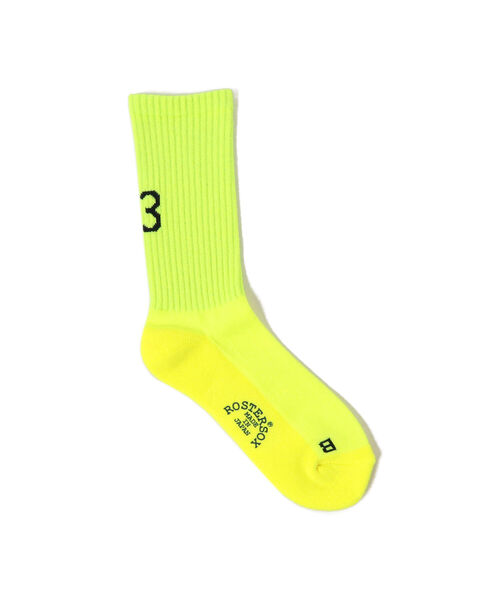 BEAMS BOY(ビームスボーイ)の「ROSTER SOX × BEAMS BOY / ネオン 13 ソックス(ソックス/靴下・レディース・ピンク/イエロー・ONE SIZE)」の2枚目の写真
