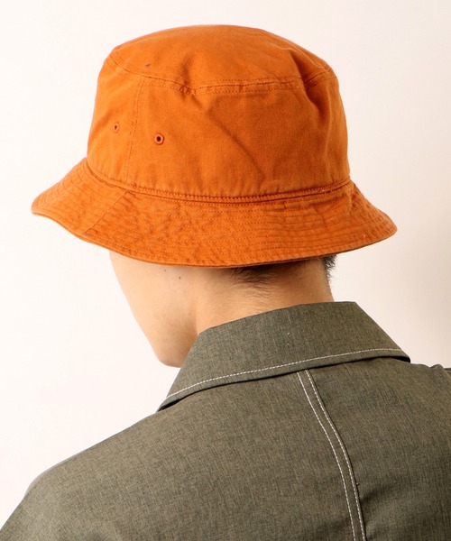 Lee(リー)の「Lee BUCKET COTTON TWILL バケットハット(ハット・レディース・ブラック/ライトグレー/ホワイト/ピンク/ダークオレンジ/ネイビー/ベージュ・FREE)」の11枚目の写真