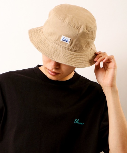 Lee(リー)の「Lee BUCKET COTTON TWILL バケットハット(ハット・レディース・ブラック/ライトグレー/ホワイト/ピンク/ダークオレンジ/ネイビー/ベージュ・FREE)」の14枚目の写真