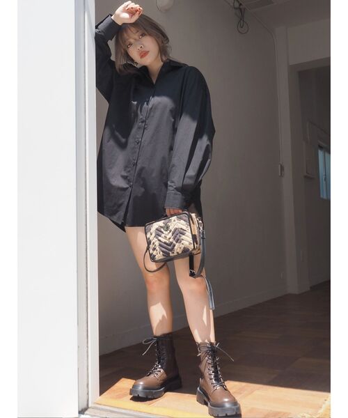 EVRIS（エヴリス）の「キルティングボックスバッグ（ハンドバッグ・レディース・ブラック/その他1・FREE）」の6枚目の写真