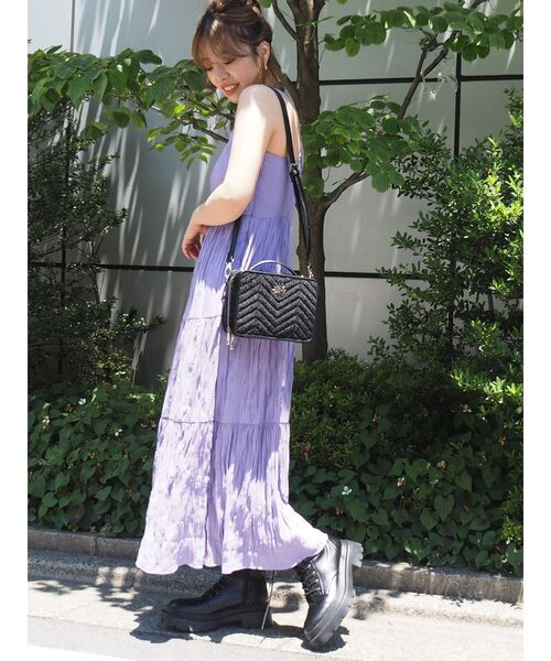 EVRIS（エヴリス）の「キルティングボックスバッグ（ハンドバッグ・レディース・ブラック/その他1・FREE）」の12枚目の写真