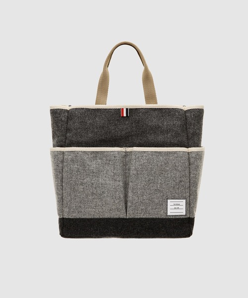 【Thom Browne】トムブラウン◆ブラック Tiger ハンドバッグ THOM BROWNE（トムブラウン）の「TIGER BAG IN PEBBLE GRAIN