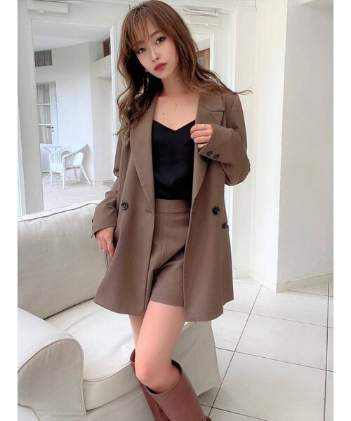 RESEXXY（リゼクシー）の「パイピングポイントジャケット【セットアップ着用可能】（テーラードジャケット・レディース・モカ/その他/その他1・FREE）」の15枚目の写真