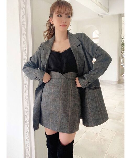 RESEXXY（リゼクシー）の「パイピングポイントジャケット【セットアップ着用可能】（テーラードジャケット・レディース・モカ/その他/その他1・FREE）」の17枚目の写真