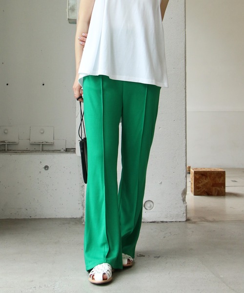 notch.（ノッチ）の「カラーフレアパンツ（その他パンツ・レディース・ブラック/グリーン/レッド・M）」の7枚目の写真