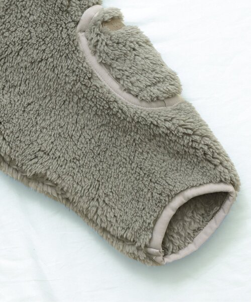 apres les cours(アプレレクール)の「ポケット付きファーフリースジャケット(ブルゾン・キッズ・アイボリー/ベージュ/カーキ/ブラウン・130/90/120/100/140/80/110)」の21枚目の写真