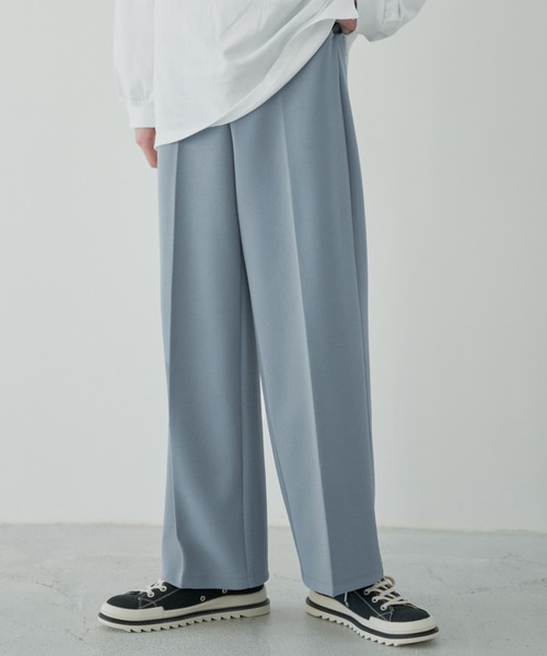 ADAMASTE(アダマスト)の「センタープレスカラーワイドスラックス(スラックス・メンズ・ベージュ/グレイッシュブルー/テラコッタ・SMALL/MEDIUM/LARGE)」の3枚目の写真