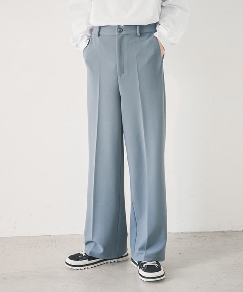 ADAMASTE(アダマスト)の「センタープレスカラーワイドスラックス(スラックス・メンズ・ベージュ/グレイッシュブルー/テラコッタ・SMALL/MEDIUM/LARGE)」の6枚目の写真