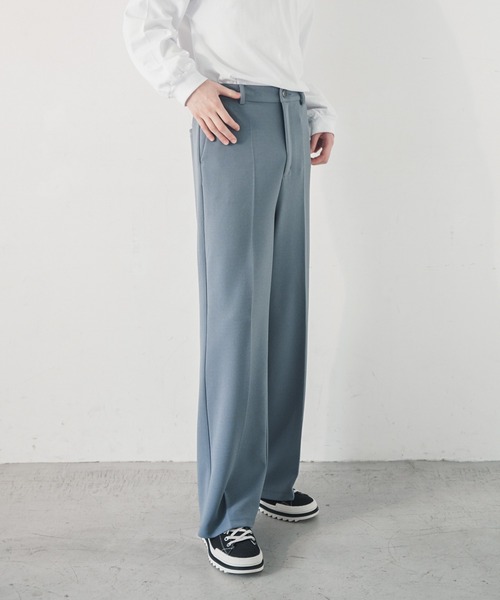 ADAMASTE(アダマスト)の「センタープレスカラーワイドスラックス(スラックス・メンズ・ベージュ/グレイッシュブルー/テラコッタ・SMALL/MEDIUM/LARGE)」の9枚目の写真