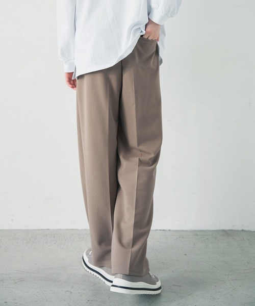 ADAMASTE(アダマスト)の「センタープレスカラーワイドスラックス(スラックス・メンズ・ベージュ/グレイッシュブルー/テラコッタ・SMALL/MEDIUM/LARGE)」の11枚目の写真