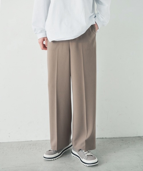 ADAMASTE(アダマスト)の「センタープレスカラーワイドスラックス(スラックス・メンズ・ベージュ/グレイッシュブルー/テラコッタ・SMALL/MEDIUM/LARGE)」の12枚目の写真