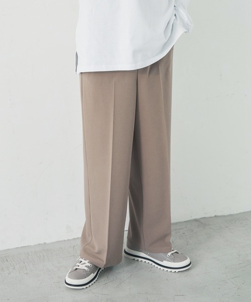 ADAMASTE(アダマスト)の「センタープレスカラーワイドスラックス(スラックス・メンズ・ベージュ/グレイッシュブルー/テラコッタ・SMALL/MEDIUM/LARGE)」の15枚目の写真