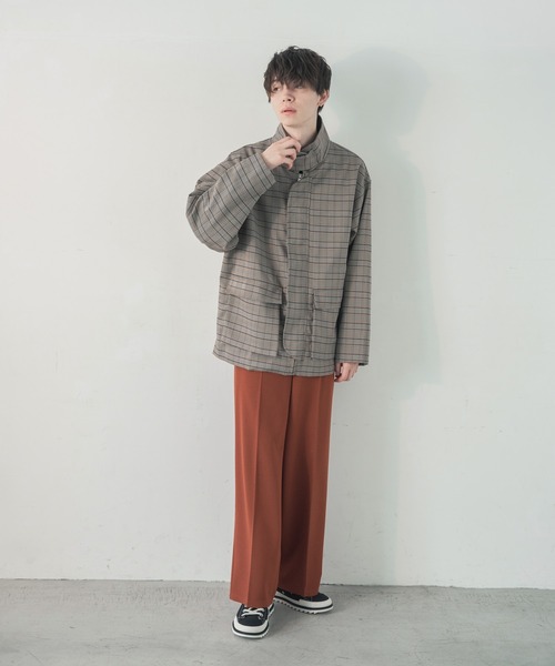 ADAMASTE(アダマスト)の「センタープレスカラーワイドスラックス(スラックス・メンズ・ベージュ/グレイッシュブルー/テラコッタ・SMALL/MEDIUM/LARGE)」の16枚目の写真