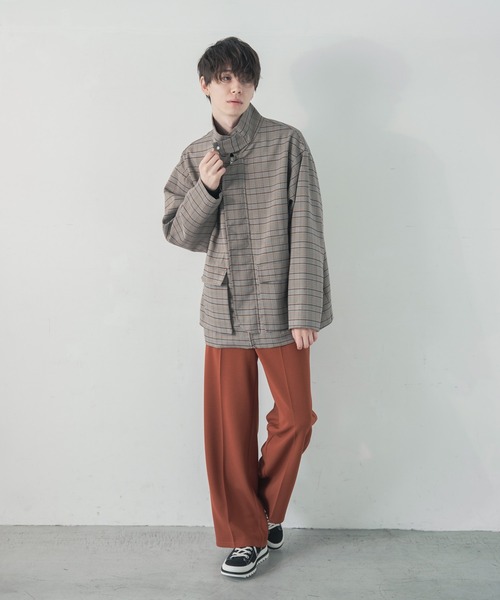 ADAMASTE(アダマスト)の「センタープレスカラーワイドスラックス(スラックス・メンズ・ベージュ/グレイッシュブルー/テラコッタ・SMALL/MEDIUM/LARGE)」の17枚目の写真