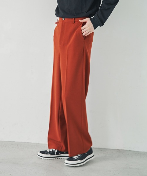 ADAMASTE(アダマスト)の「センタープレスカラーワイドスラックス(スラックス・メンズ・ベージュ/グレイッシュブルー/テラコッタ・SMALL/MEDIUM/LARGE)」の21枚目の写真