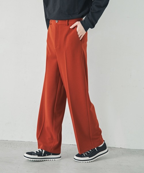 ADAMASTE(アダマスト)の「センタープレスカラーワイドスラックス(スラックス・メンズ・ベージュ/グレイッシュブルー/テラコッタ・SMALL/MEDIUM/LARGE)」の22枚目の写真