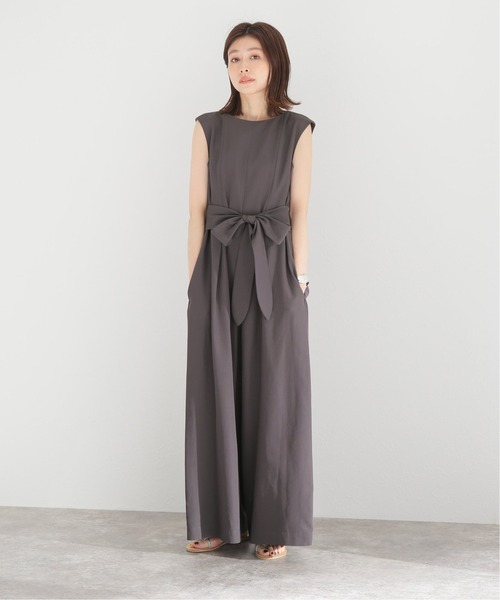 La TOTALITE(ラトータリテ)の「タックデザインオールインワン【手洗い可能】(つなぎ/オールインワン・レディース・ブラック/ブラウン・FREE)」の18枚目の写真